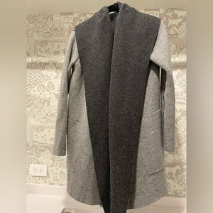 Reversible cashmere sweater coat